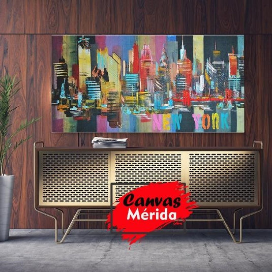 New York Skyline # 5 - Canvas Mérida Fine Print Art