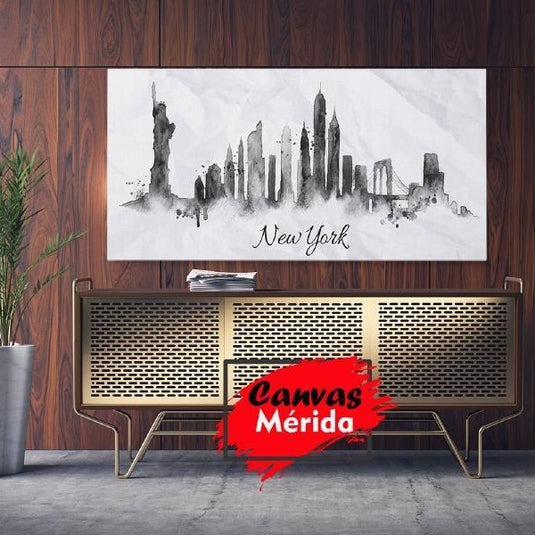 New York Skyline # 7 - Canvas Mérida Fine Print Art