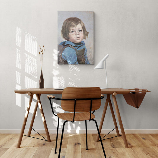 Niño Lloron - Canvas Mérida Fine Print Art