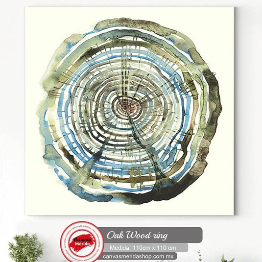 Oak Wood Ring - Canvas Mérida Fine Print Art