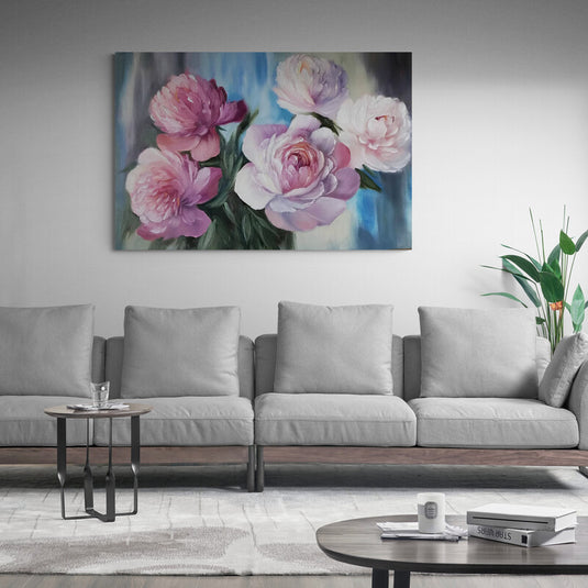 Peonías Rosadas en Flor