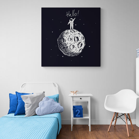On The Moon - Canvas Mérida Fine Print Art