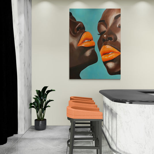Orange Lips - Canvas Mérida Fine Print Art