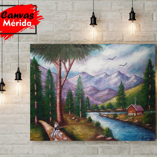 Paisaje Número Seis - Canvas Mérida Fine Print Art