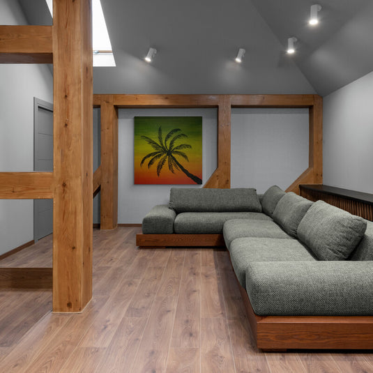 Palm Tree at Sunset - Canvas Mérida Fine Print Art