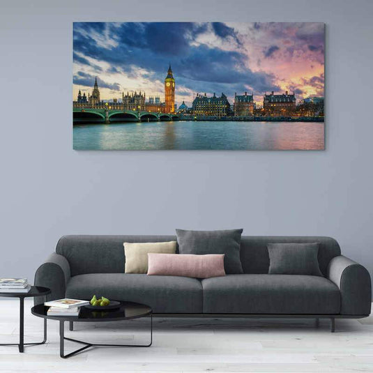 Panoramic View Big Ben - Canvas Mérida Fine Print Art