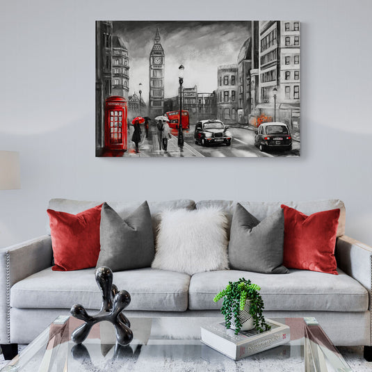 People in London - Canvas Mérida Fine Print Art