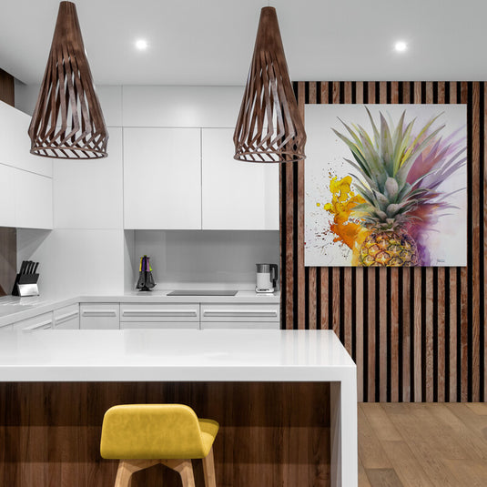 Pineapple Blast - Canvas Mérida Fine Print Art