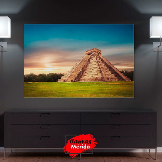 Piramide Maya - Canvas Mérida Fine Print Art
