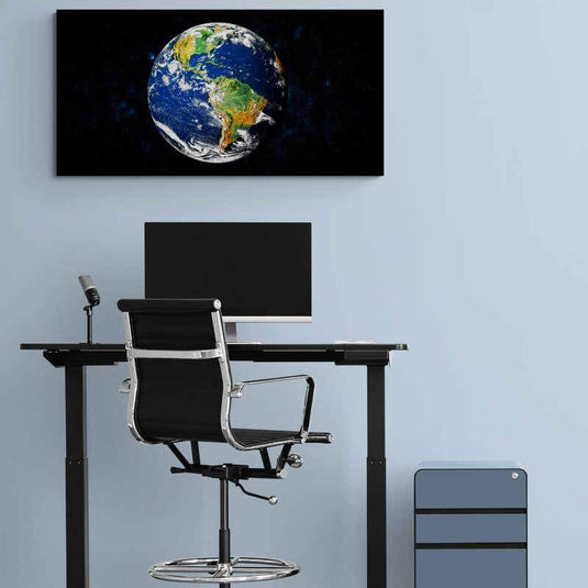 Planet Earth Globe - Canvas Mérida Fine Print Art