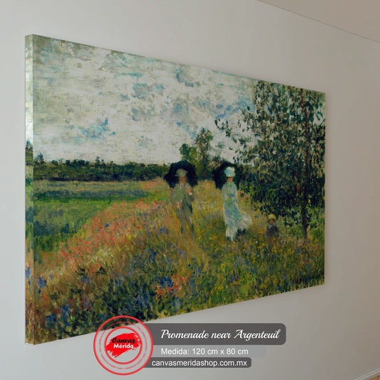 Promenade Near Argenteuil - Canvas Mérida Fine Print Art