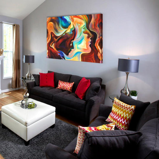 Psychedelic Visages - Canvas Mérida Fine Print Art