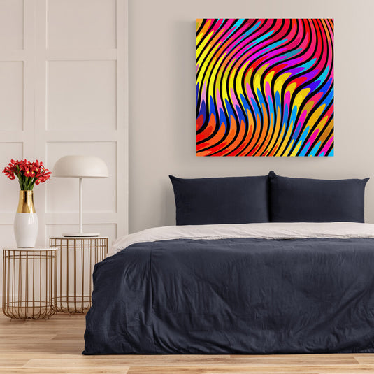 Psychedelic Retro - Canvas Mérida Fine Print Art