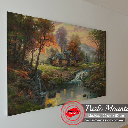 Pulse Mountain Retreat - Canvas Mérida Fine Print Art
