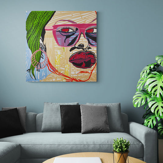 Punk Girl - Canvas Mérida Fine Print Art