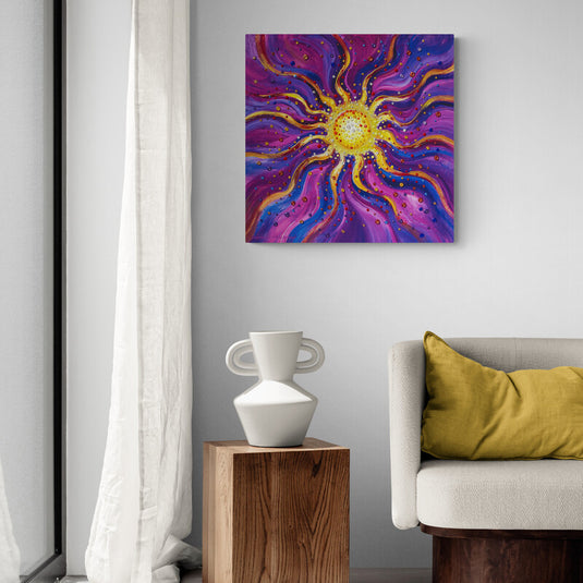 Radioactive Sun - Canvas Mérida Fine Print Art