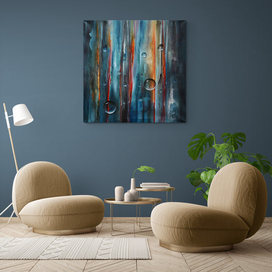 Raindrops on the Window - Canvas Mérida Fine Print Art