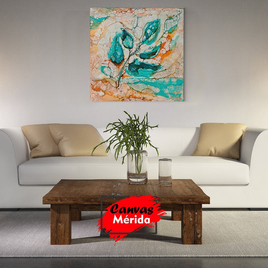 Rama Turquesa - Canvas Mérida Fine Print Art