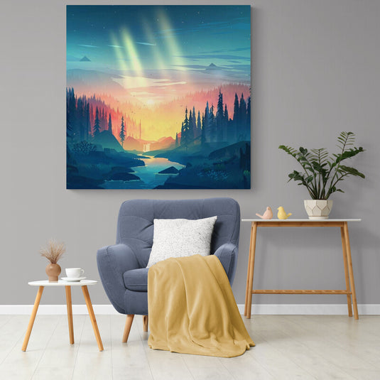 Ray of Light in the Forest - Canvas Mérida Fine Print Art