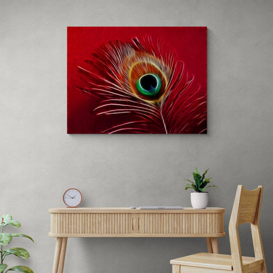 Red Bird - Canvas Mérida Fine Print Art