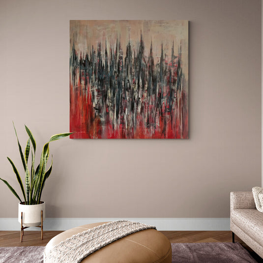 Red Land - Canvas Mérida Fine Print Art