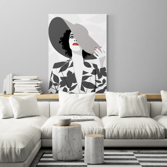 Red Lips - Canvas Mérida Fine Print Art