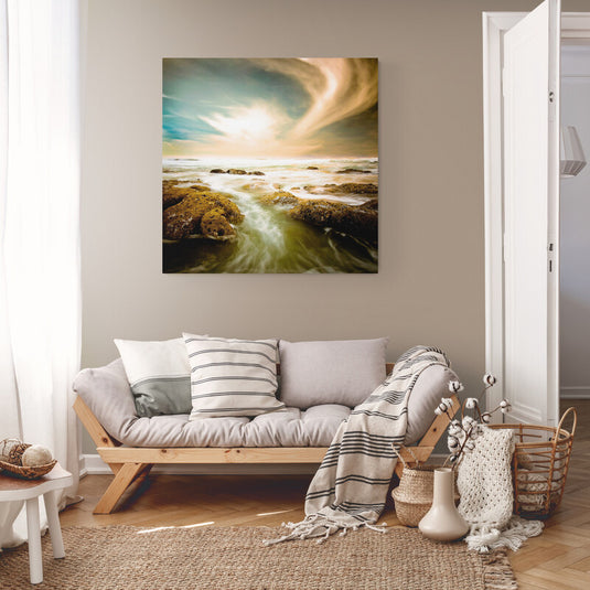 River Stone - Canvas Mérida Fine Print Art