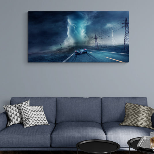 Road Lightning - Canvas Mérida Fine Print Art