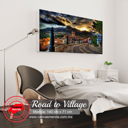 Road to Village - Canvas Mérida Fine Print Art