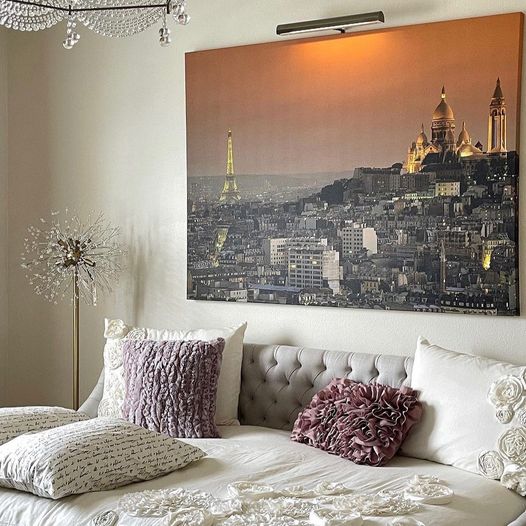 Sagrado Corazón & Torre Eiffel - Canvas Mérida Fine Print Art