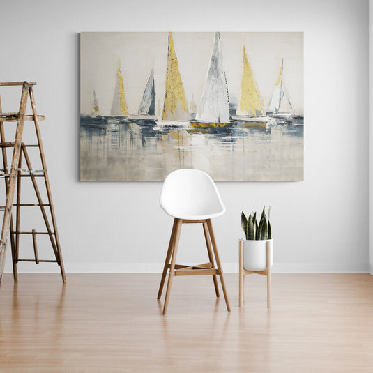 Sailboat Painting - Canvas Mérida Fine Print Art