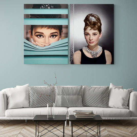 Set Audrey Hepburn - Canvas Mérida Fine Print Art