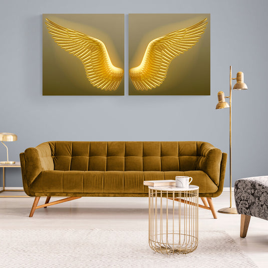 Set Gold Wing - Canvas Mérida Fine Print Art