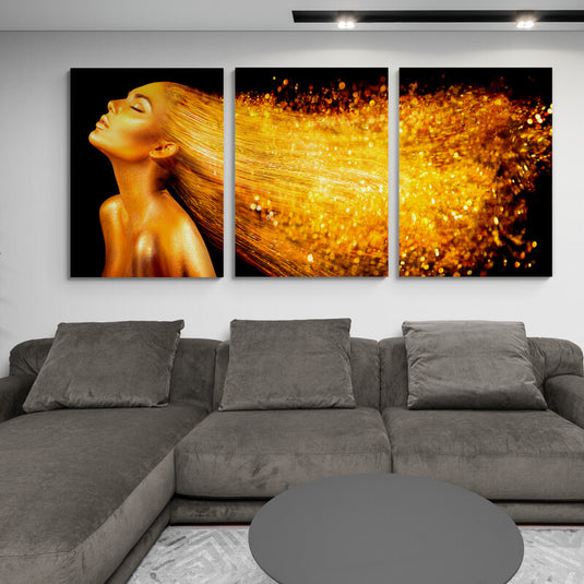 Set Golden Hair - Canvas Mérida Fine Print Art