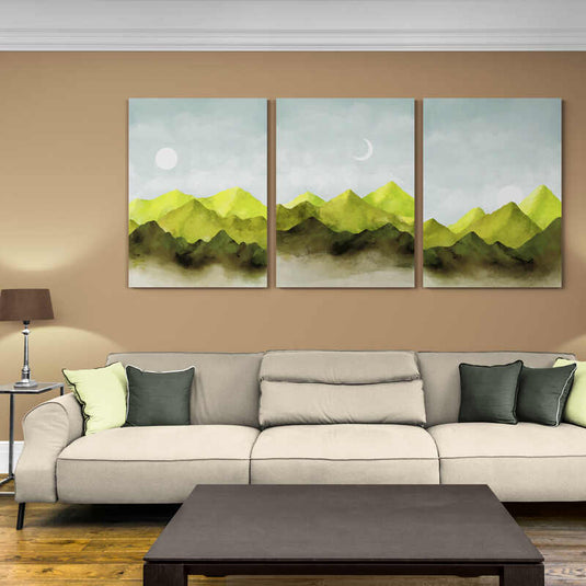 Set Green Mountain - Canvas Mérida Fine Print Art