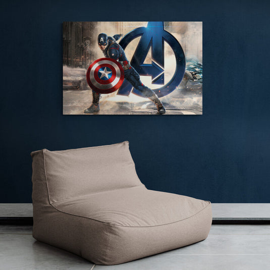 Shield Captain America - Canvas Mérida Fine Print Art