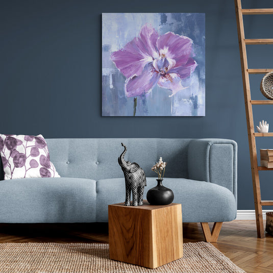 Orquídea Lila en Estilo Impresionista