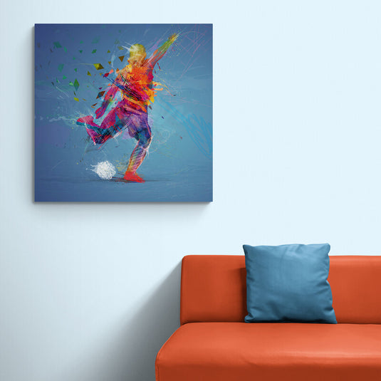 Soccer Player - Canvas Mérida Fine Print Art