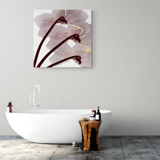 Cuadro moderno de flores elegantes