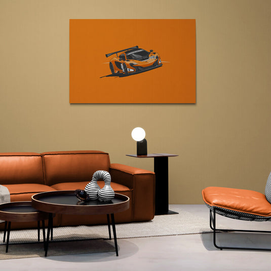 Sporty Orange - Canvas Mérida Fine Print Art