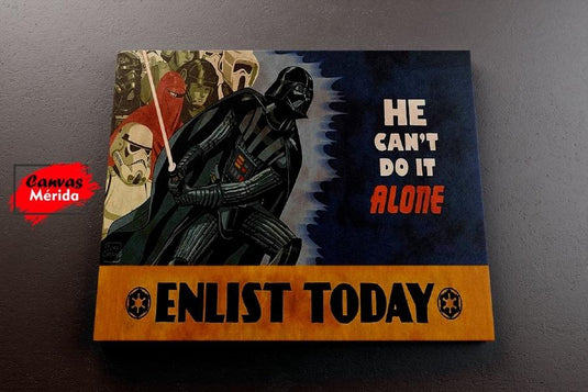 Starwars Vintage Afiche # 18 - Canvas Mérida Fine Print Art