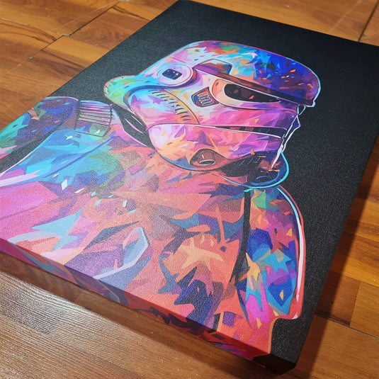 Stormtrooper watercolor #2 - Canvas Mérida Fine Print Art