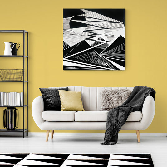 Sunset in the Mountains - Canvas Mérida Fine Print Art