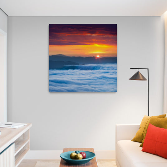 Sunset In The Clouds - Canvas Mérida Fine Print Art