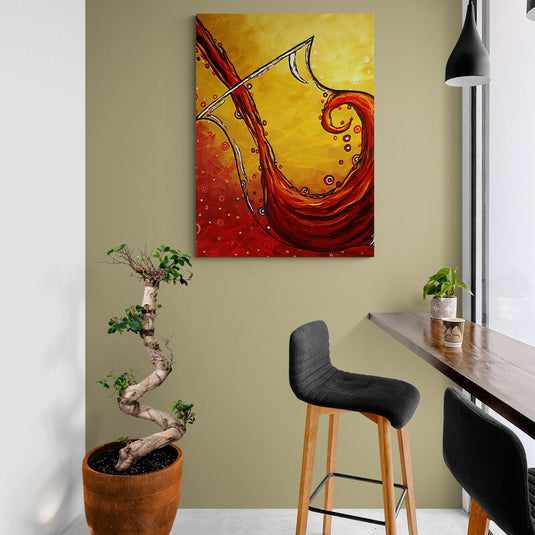 Sweet Red Wine - Canvas Mérida Fine Print Art