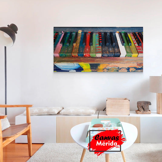 Teclas de Madera - Canvas Mérida Fine Print Art