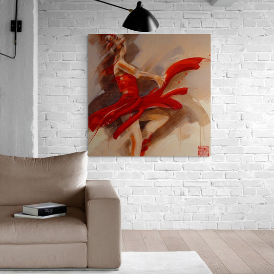 The Ballerina - Canvas Mérida Fine Print Art