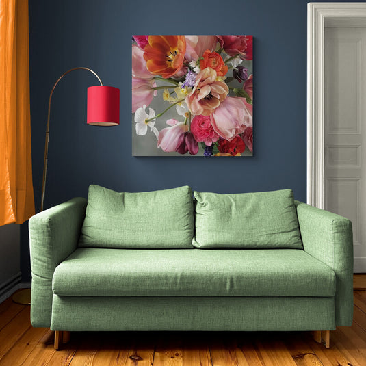 Pintura de bouquet de flores coloridas