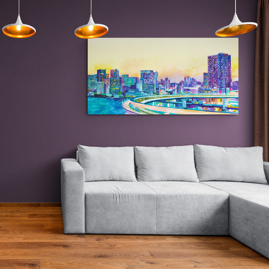 The Big City V - Canvas Mérida Fine Print Art