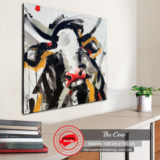Cuadro Abstracto de Vaca
